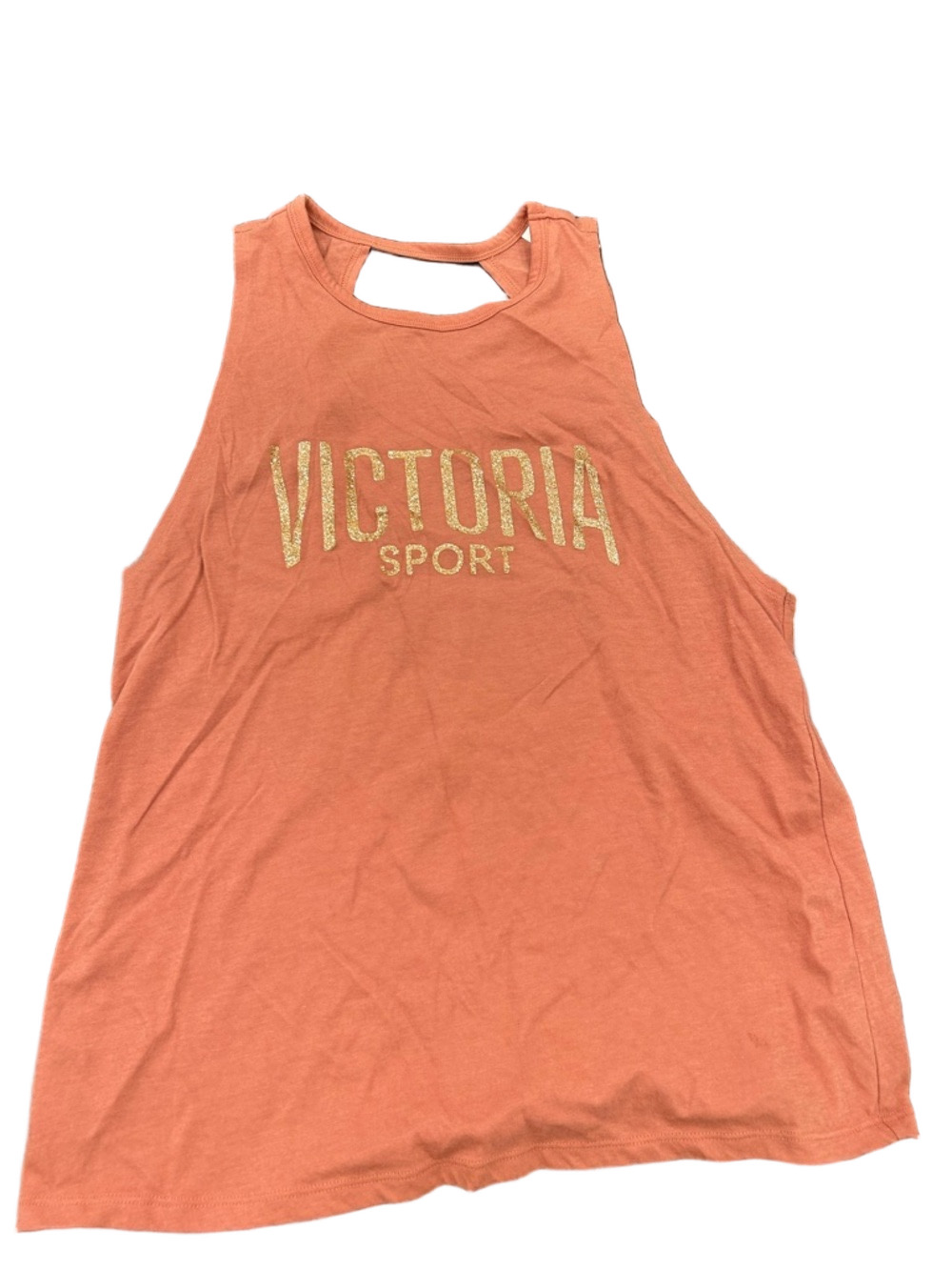 Victoria's Secret Scoop Back Tank with Gold Logo Print - Picture 2 of 4